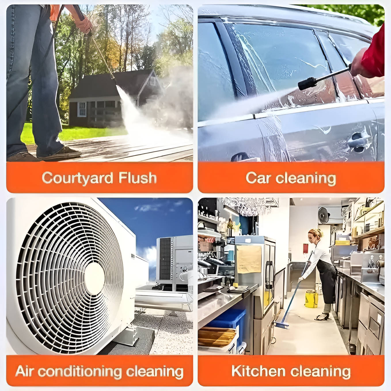 Wireless Rechargeable Pressure Washer Spray Gun Kit