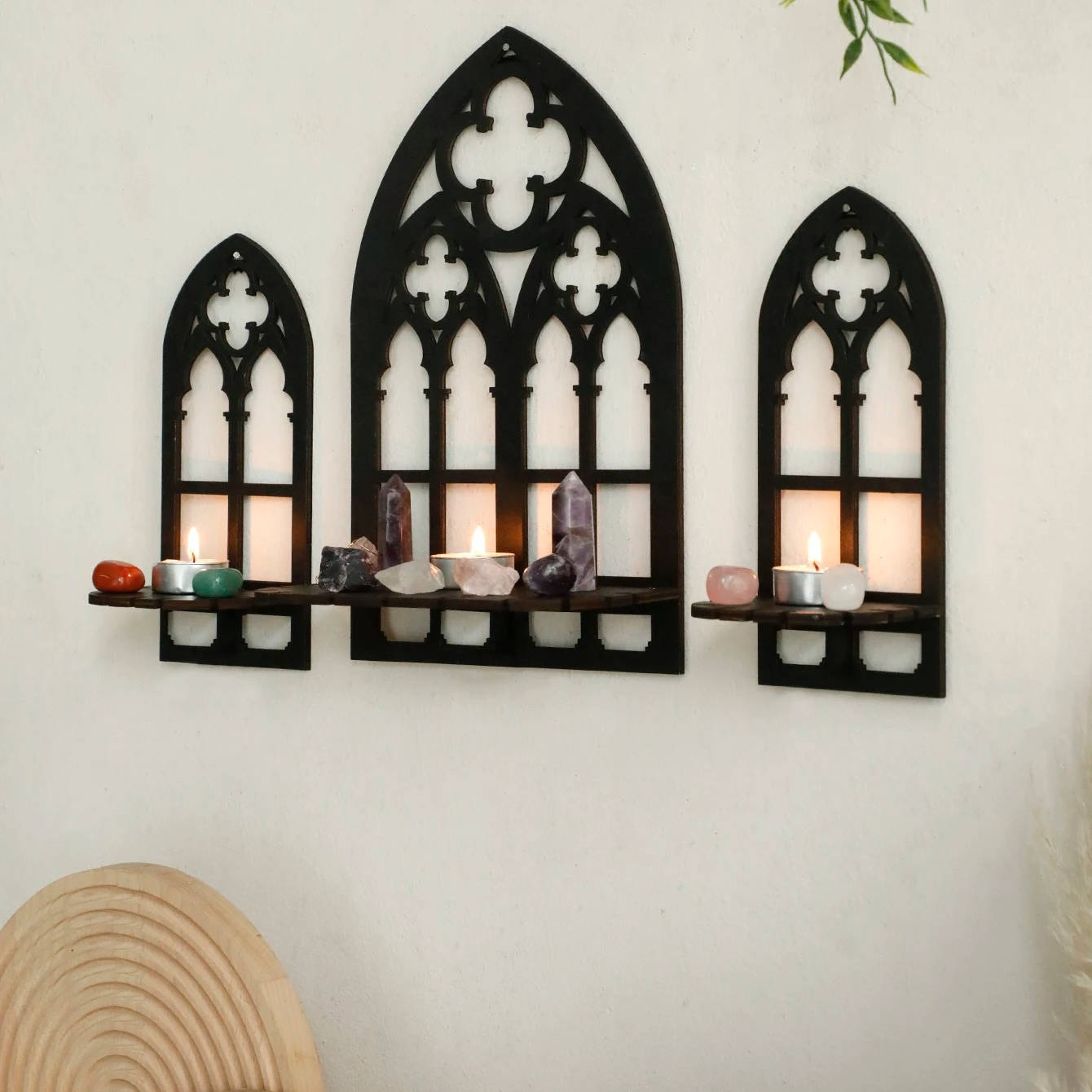 Dark Metal Wall Art 3 Piece Set - Befez