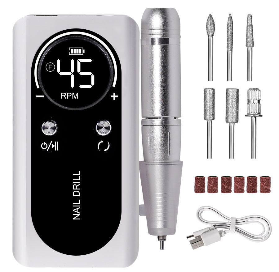 Compact Rechargeable Nail Drill Kit for Manicure - Befez