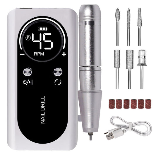 Compact Rechargeable Nail Drill Kit for Manicure - Befez