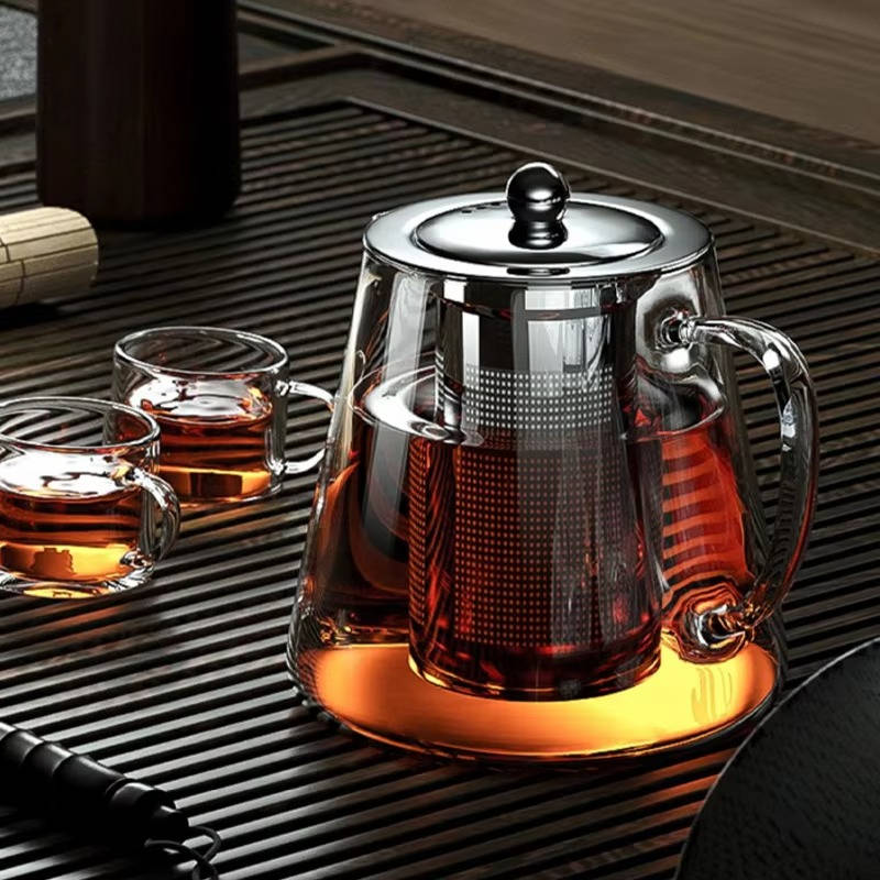 Durable Thermal Glass Tea Pot