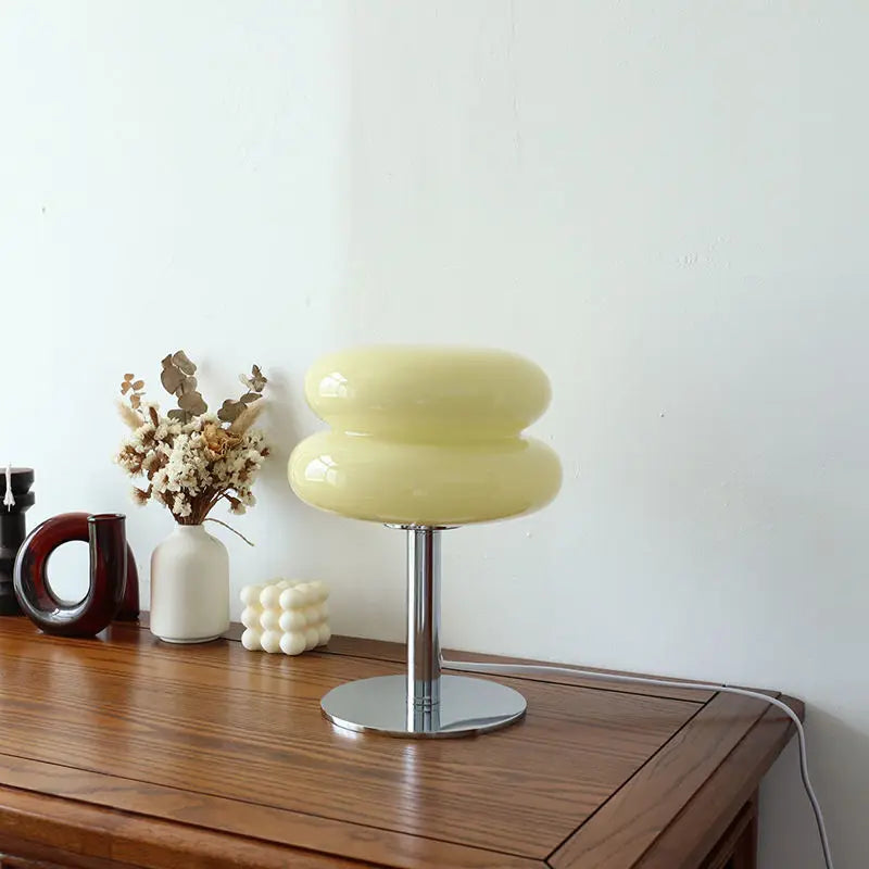 Stylish Glass Desk Lamp with Soft LED Light - Befez