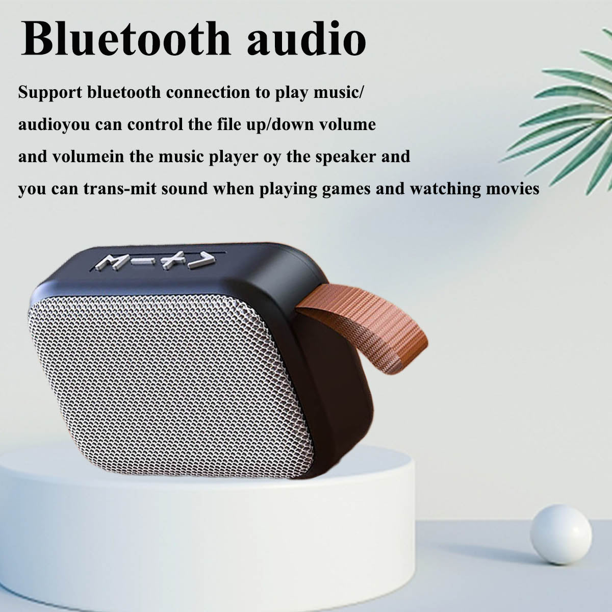 Compact Wireless Bluetooth Speaker with Clear HiFi Sound