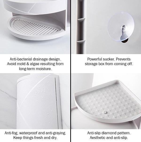 Easy Install 360 Degree Wall Shelf