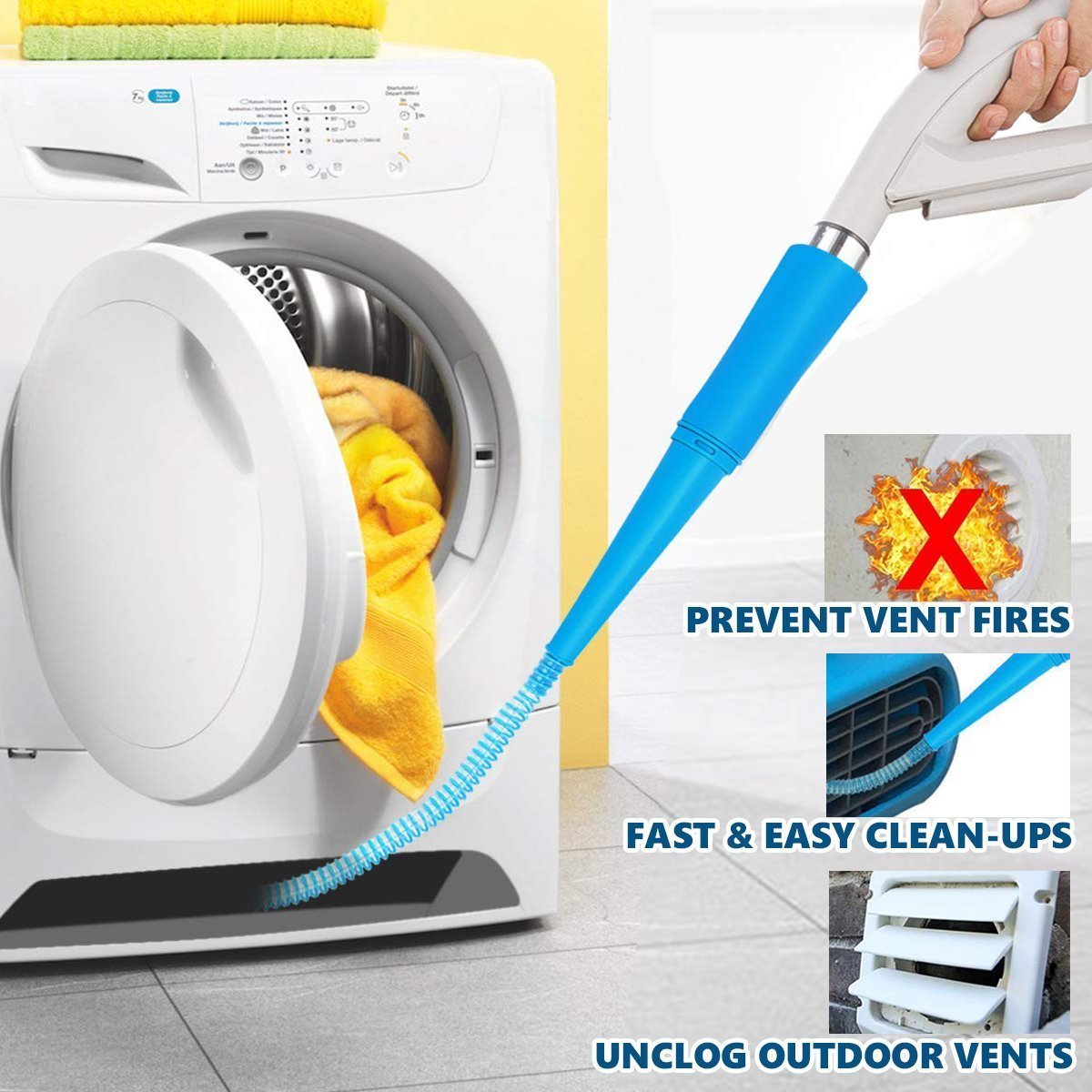 Easy Clean Dryer Lint Remover Tool