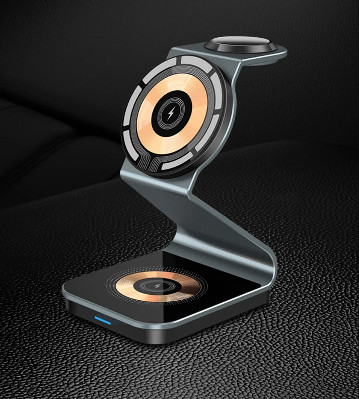 Compact 3-in-1 Wireless Charging Pad