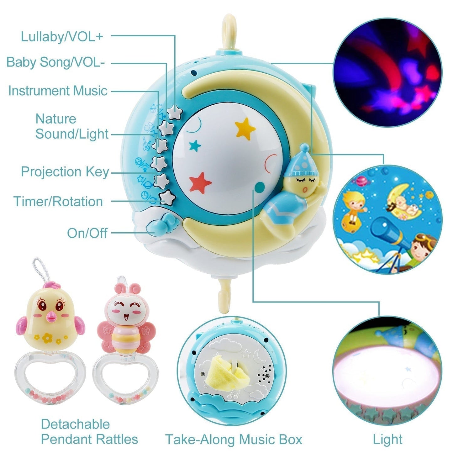 Soothing Baby Mobile Music Player