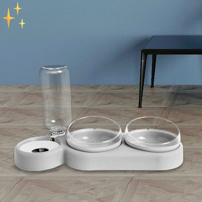 Automatic Pet Water Bowl with Food Dispenser