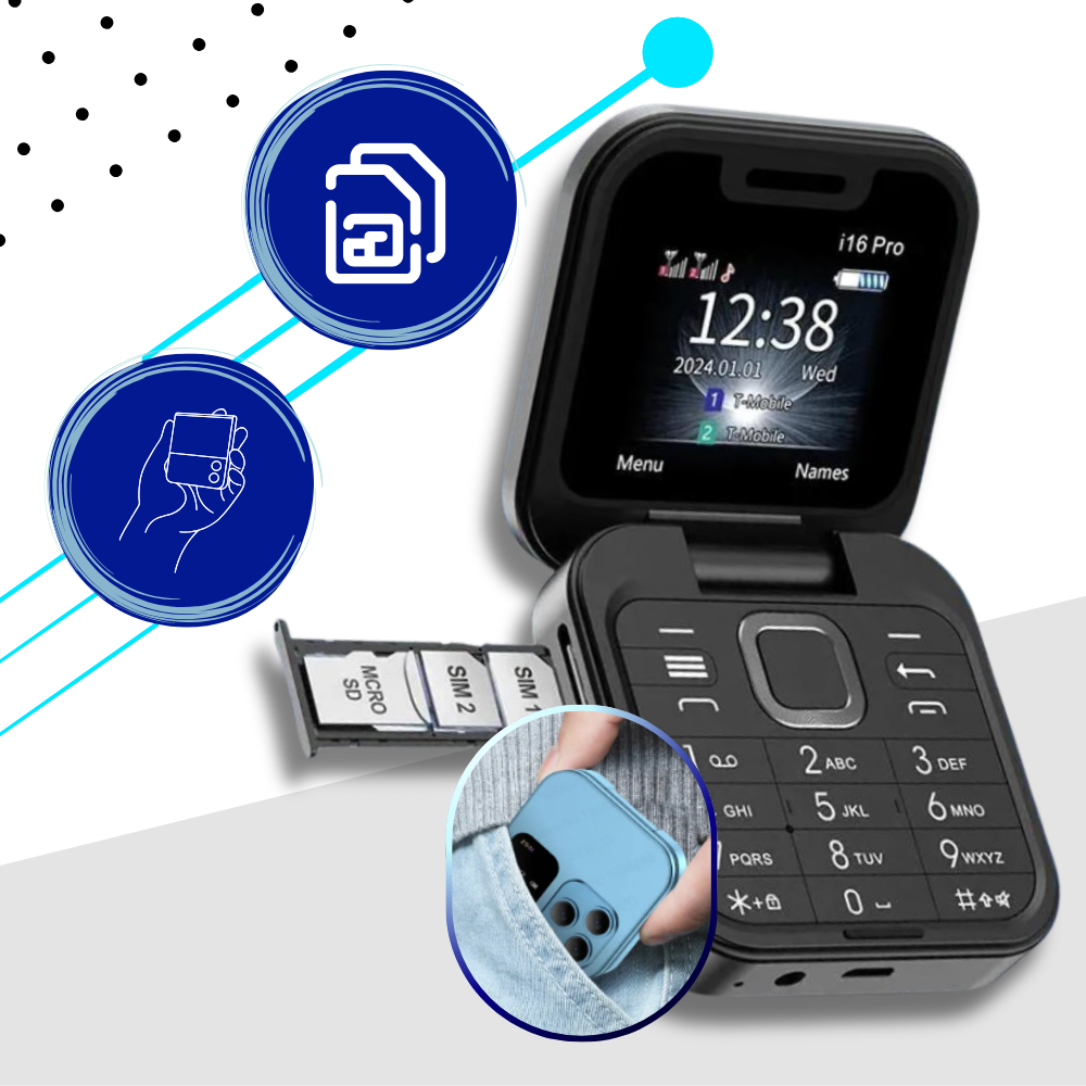 Compact Dual SIM Card Cell Phone