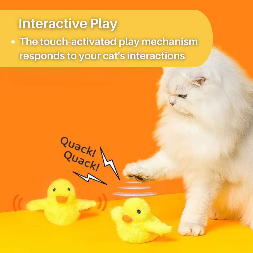 Fun Interactive Cat Toy Duck
