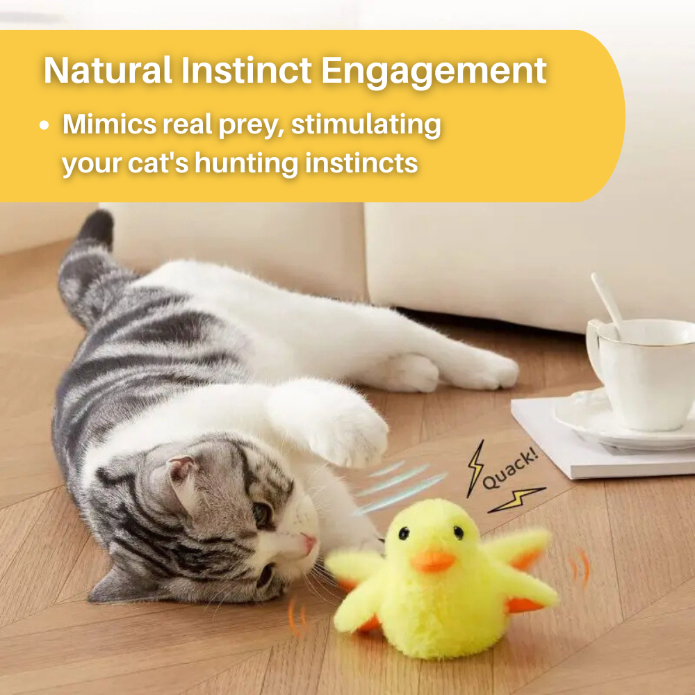 Fun Interactive Cat Toy Duck