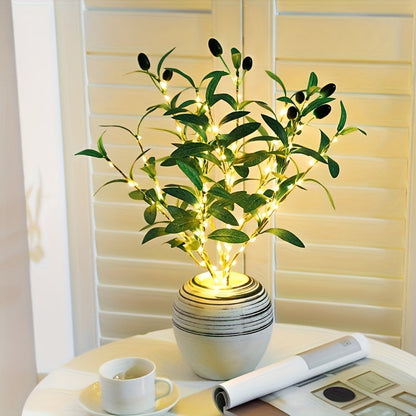 Stylish Green Leaf LED Desk Lamp