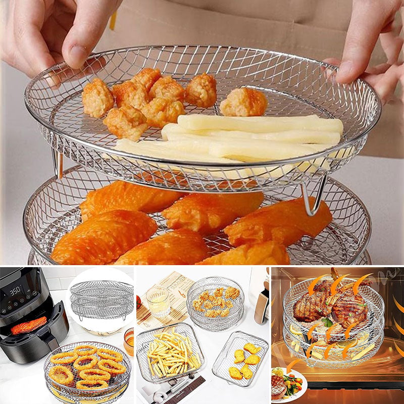Compact 3-Tier Air Fryer Storage Rack