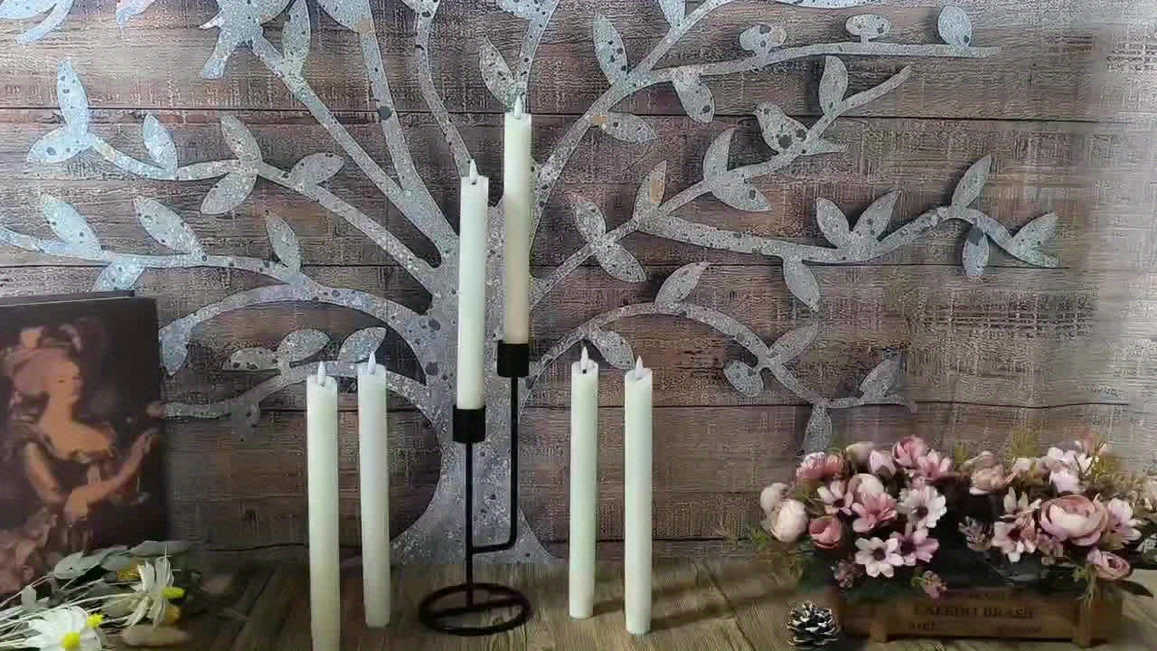 Warm LED Flicker Cone Candles