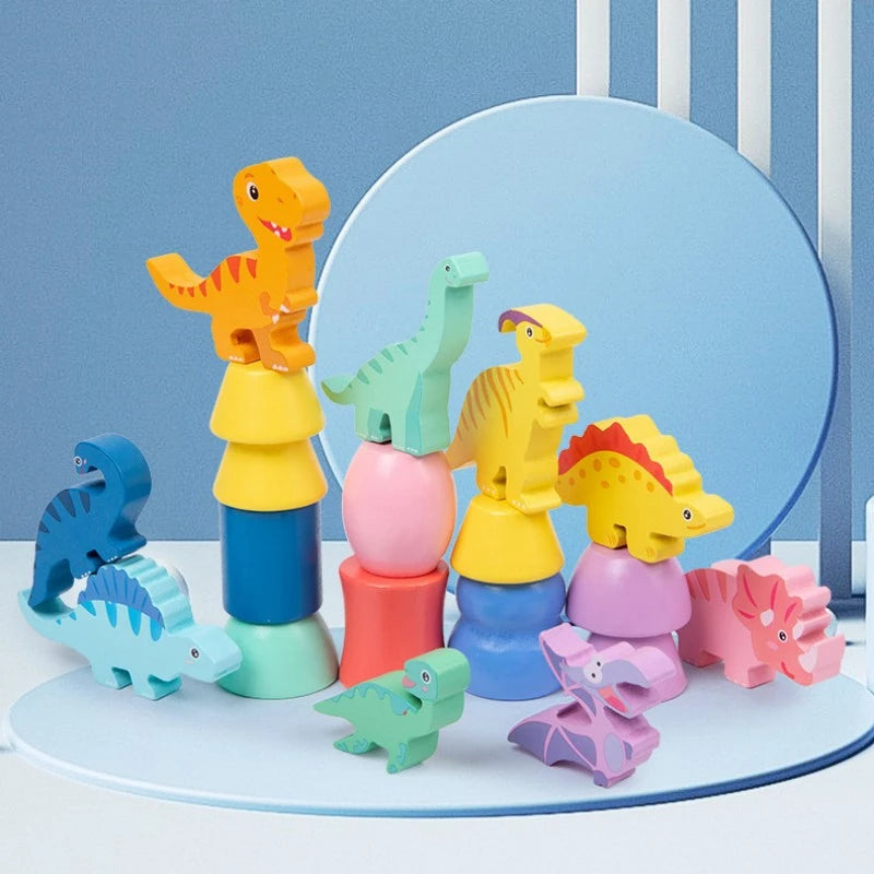 Fun Kids Stacking Block Game Set