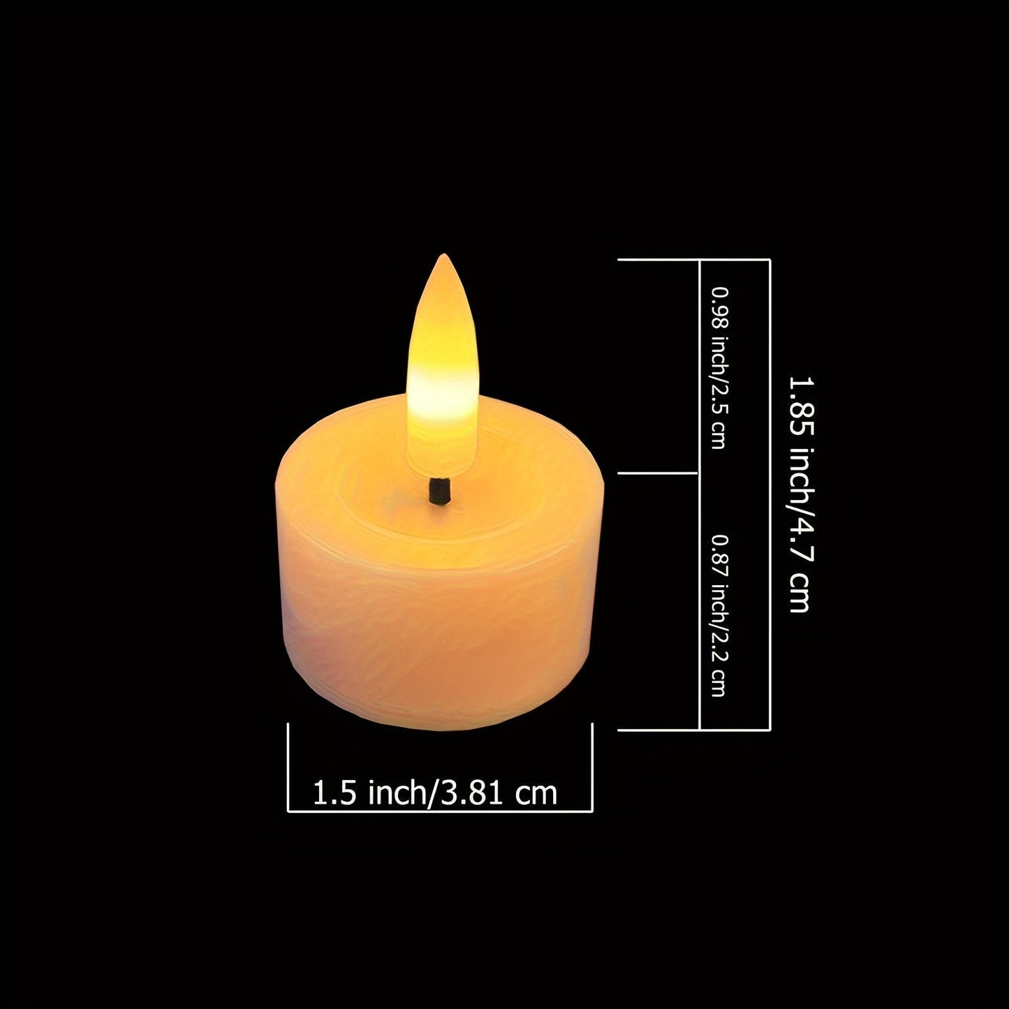 Warm White LED Tea Lights with Remote Control