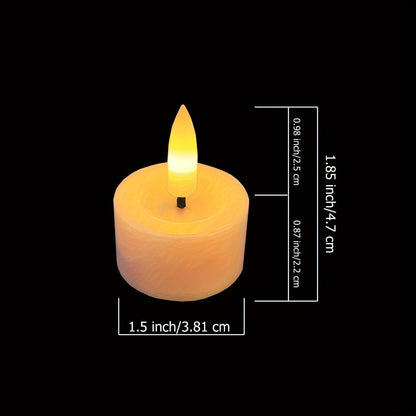 Warm White LED Tea Lights with Remote Control