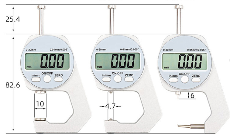 Accurate Digital Thickness Gauge Tool