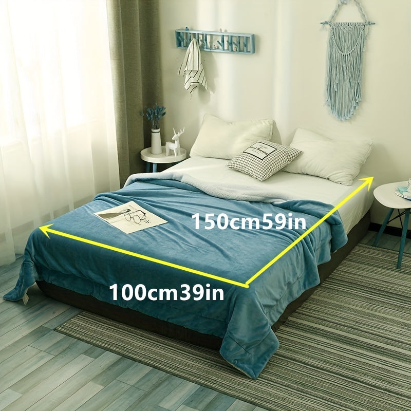 Plush Double Sided Fuzzy Blanket for Cozy Warmth