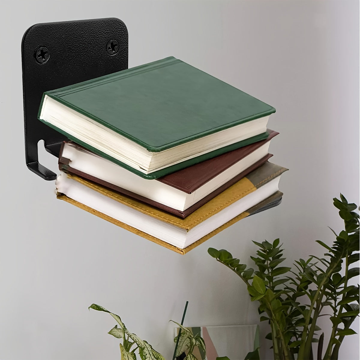 Simple Metal Bookshelf Decor