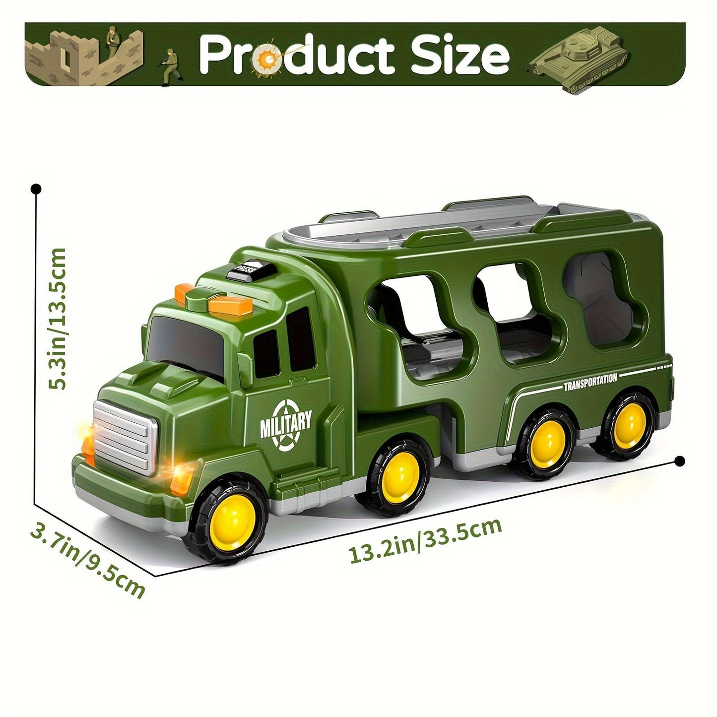 Ultimate Army Action Playset with 14 Military Vehicles