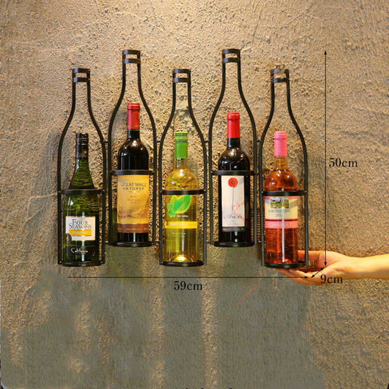 Sturdy Metal Wall Wine Rack