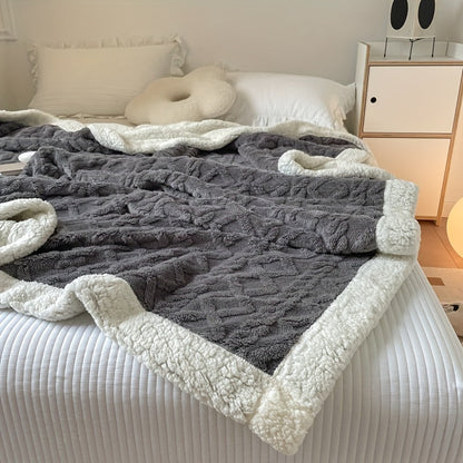 Cozy Double Sided Fleece Throw Blanket