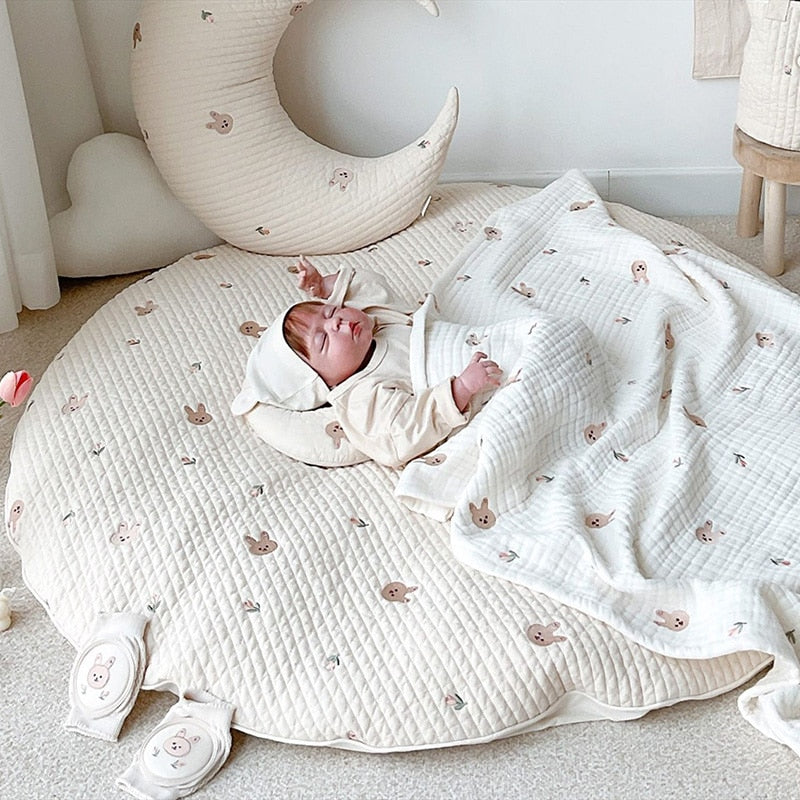 Cute Bear Design Baby Playmat