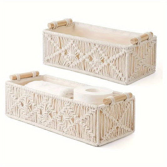 Rustic Woven - Natural Fiber Storage Basket - Befez