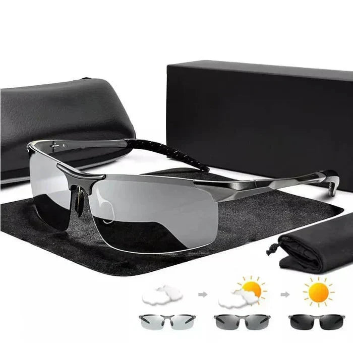 Smart Adaptive Sunglasses with Auto Tint Blue Light Protection
