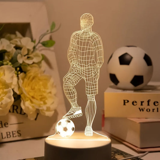 Cool 3D Football LED Night Lamp - Befez
