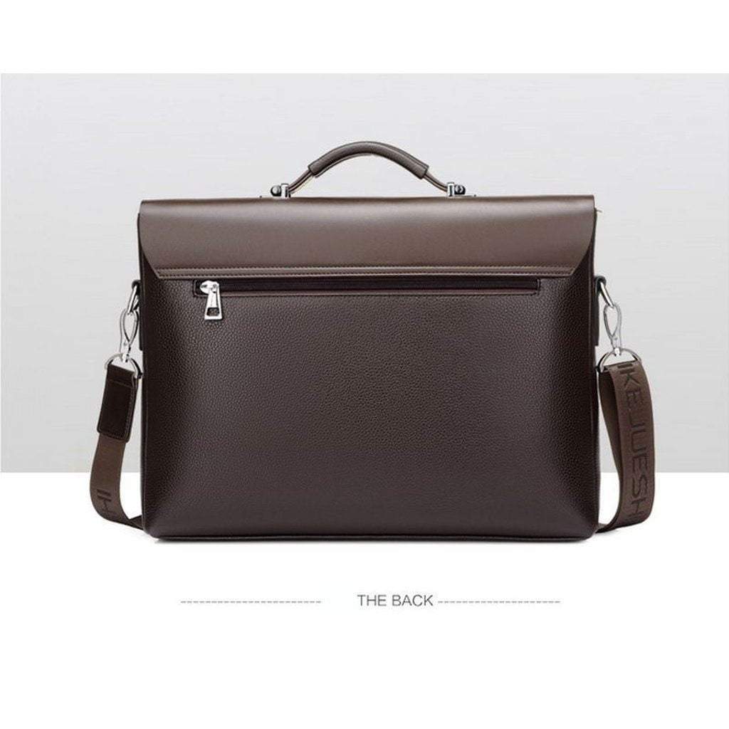 Professional Executive Mens Leather Laptop Bag