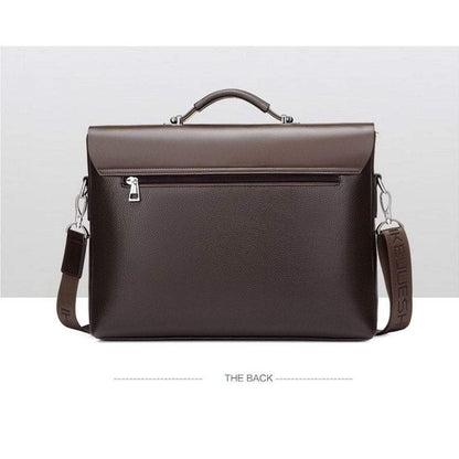 Professional Executive Mens Leather Laptop Bag