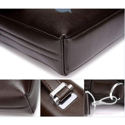 Professional Executive Mens Leather Laptop Bag