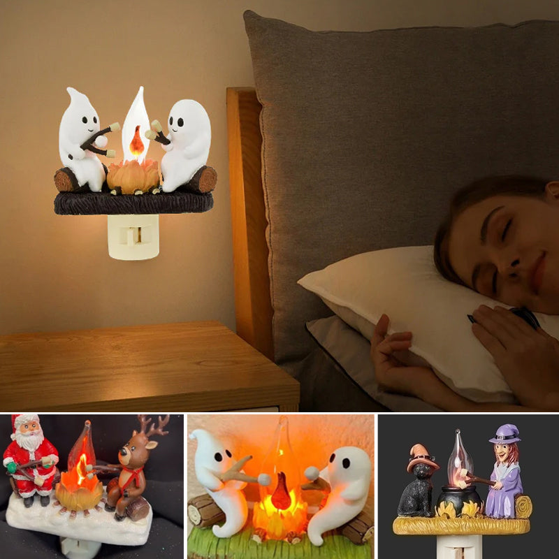 Cozy Electric Fireplace Lamp