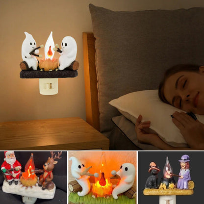 Cozy Electric Fireplace Lamp