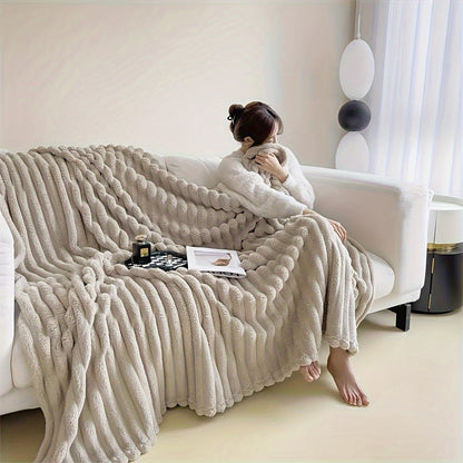 Soft Plush French Inspired Throw Blanket