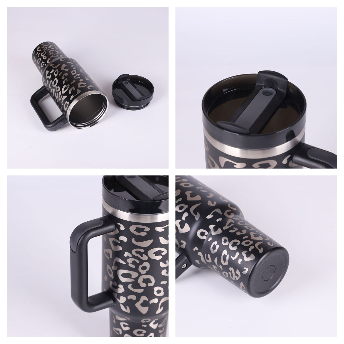 Large Insulated Tumbler Cup 40oz with Lid and Straw