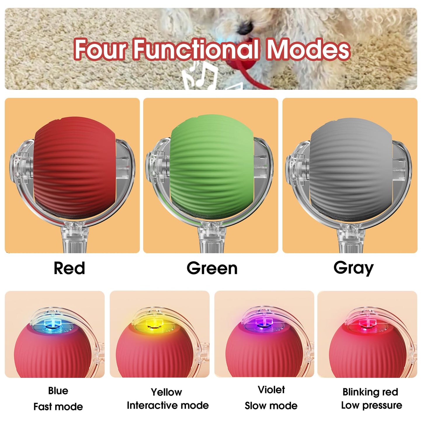 Fun Interactive Pet Ball Set