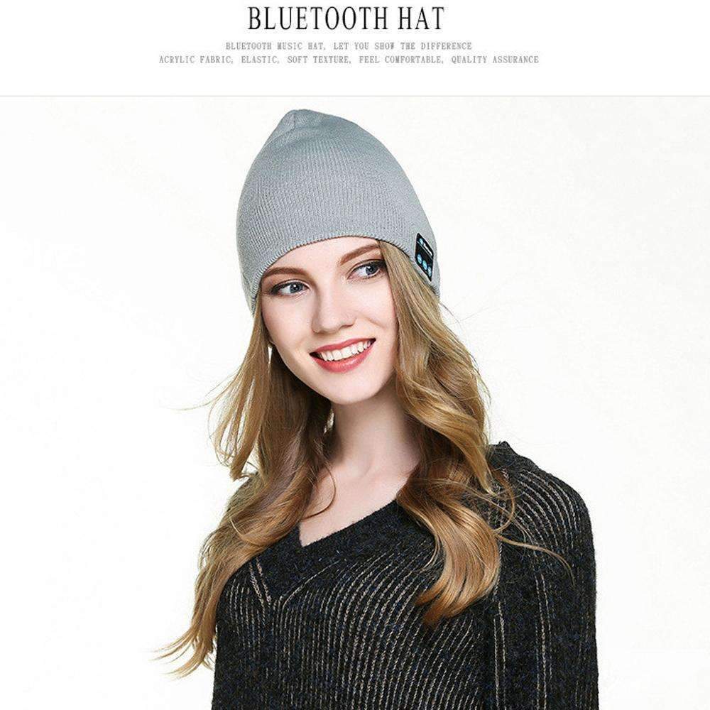 Warm Beanie Bluetooth Hat with Speakers and Microphone