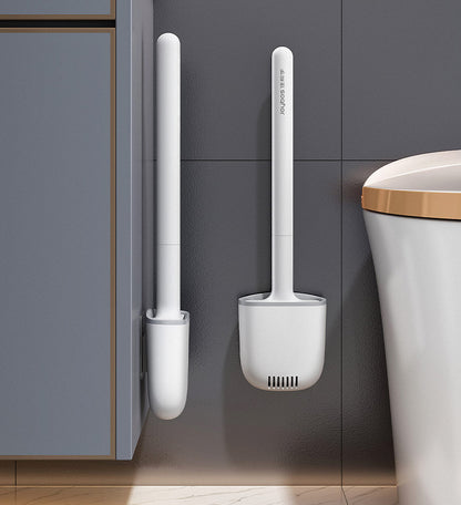 Hygienic Toilet Brush with Soft Silicone Bristles - Befez