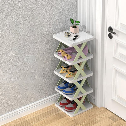 Compact 3-Tier Stackable Shoe Organizer