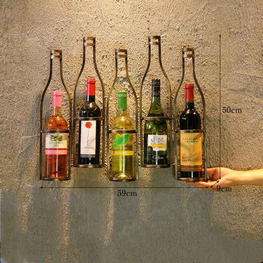 Sturdy Metal Wall Wine Rack - Befez
