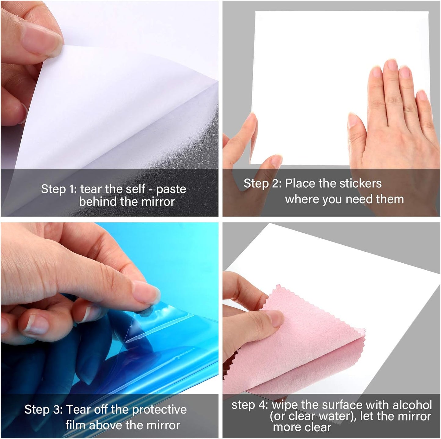 Flexible Shatterproof Wall Mirror Stickers