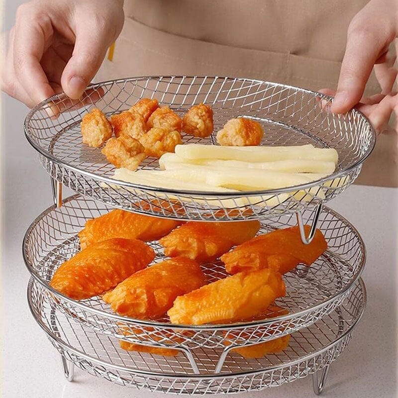 Compact 3-Tier Air Fryer Storage Rack