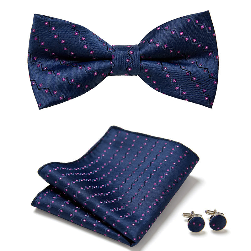 Classic Bow Tie Three Piece Suit Set