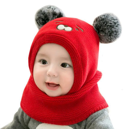 Cozy Baby Animal Hat with Fleece Earflap
