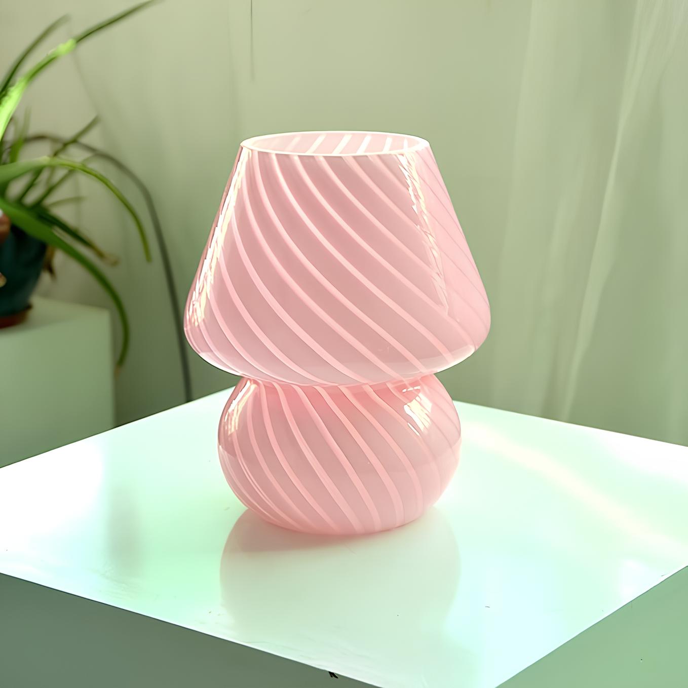 Unique Artisan Glass Table Lamp - Befez