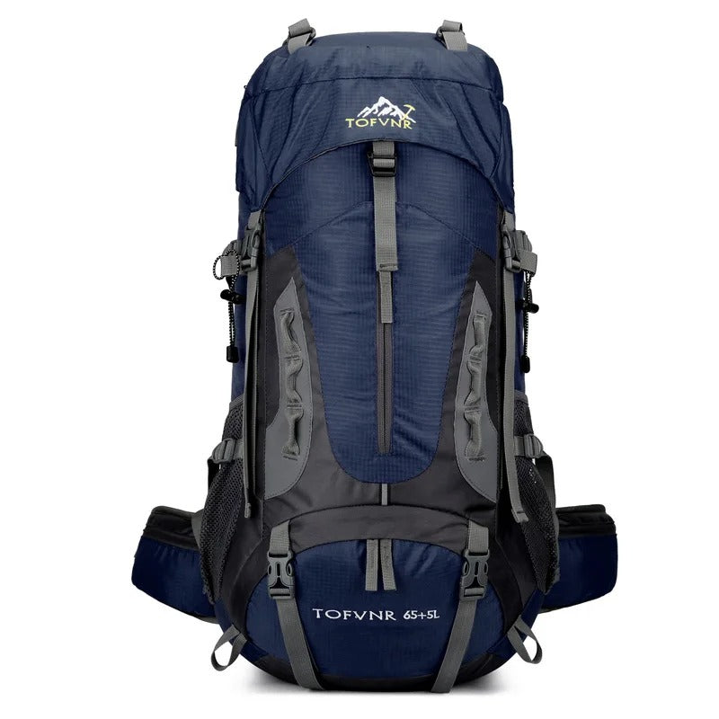 Durable 65L Water Resistant Hiking Backpack