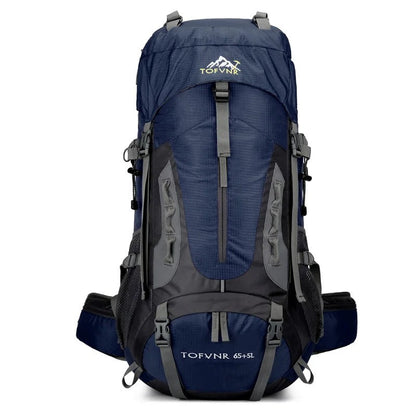 Durable 65L Water Resistant Hiking Backpack